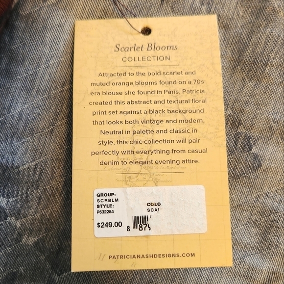 Patricia Nash Scarlet Bloom Leather Tote - Picture 15 of 16